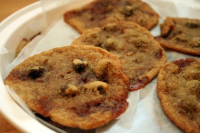 garlic brittle chococlate chip cookies