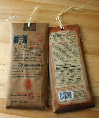 Askinosie chocolate packaging
