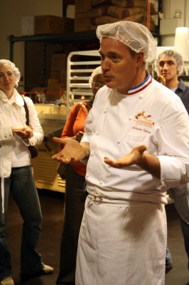 Jacques Torres showing us behind the scenes in his factory