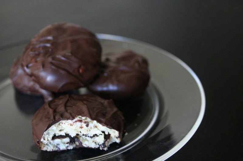 chocolate covered macaroons
