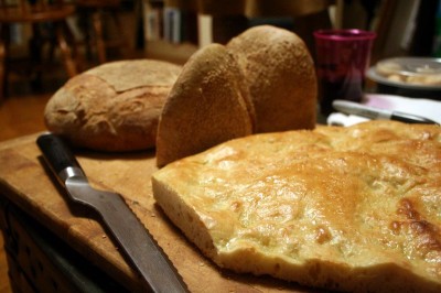 focaccia and other breads