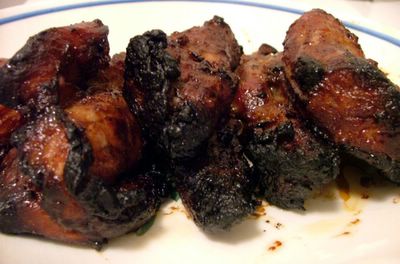 cooked char siu meat (Chinese roast pork)
