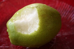 juicy fragrant pear